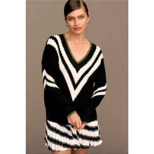 Maeve by Anthropologie Slouchy Plunging V-Neck Pullover Sweater